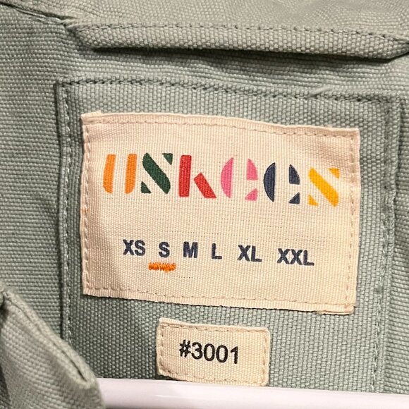 USKEES #3001 Buttoned Overshirt Sage Green - Picture 2 of 3